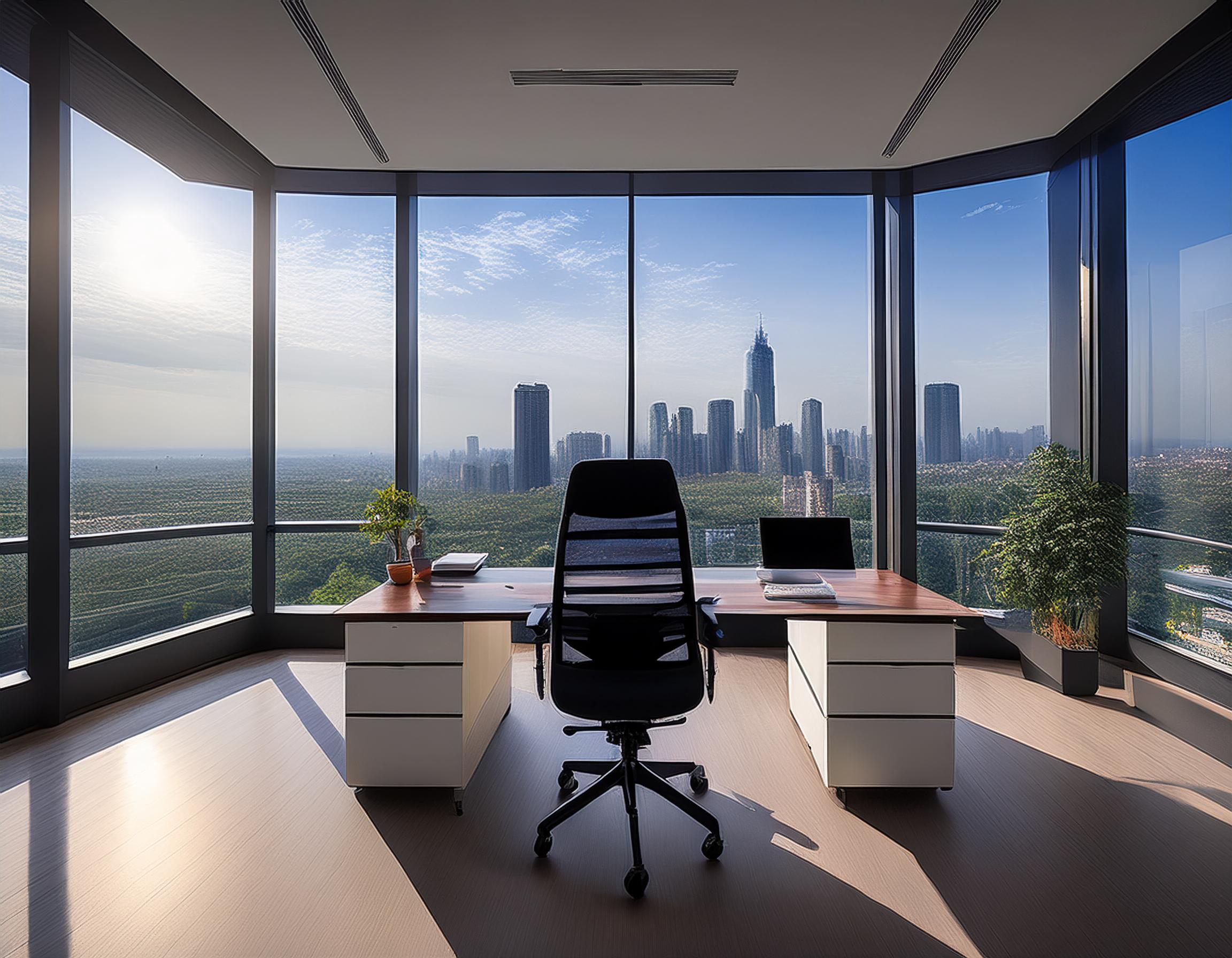 Elegantes Büro einer Steuerkanzlei in Frankfurt am Main mit klassischem Design